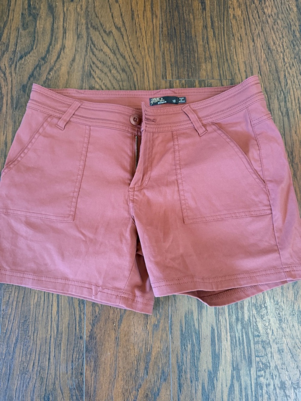 Prana Rust Cotton Utility Shorts